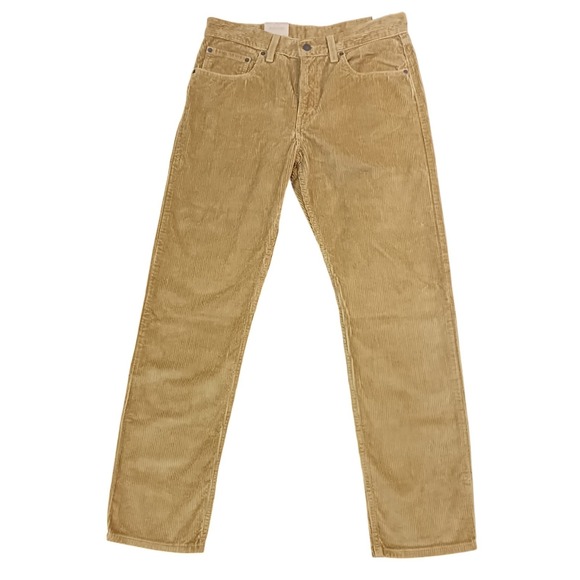 Levis Corduroy Pants Mens Tan Camel Relaxed Straight Casual Sustainable Sz 30x30 - Picture 1 of 12